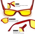 thumbnail image 2 of Joopin Night Vision Glasses for Men Women Yellow Fishing Driving Hiking Glasses UV400 Protection(Red), 2 of 6