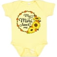 thumbnail image 3 of Inktastic My Mimi Loves Me with Sunflower Wreath Boys or Girls Baby Bodysuit, 3 of 5