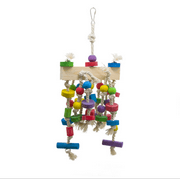 Parrot toy, bird toy, colorful wooden toy, environmental protection and beautiful