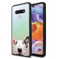 thumbnail image 1 of FINCIBO Slim TPU Bumper + Clear Hard Back Cover for LG Stylo 6 6.8" 2020, Animal Bull Terrier Dog, 1 of 6
