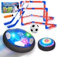 thumbnail image 1 of Juego de balones de fútbol Hover y hockey para niños pequeños Qirptey 3 en 1 con LED, 1 of 7