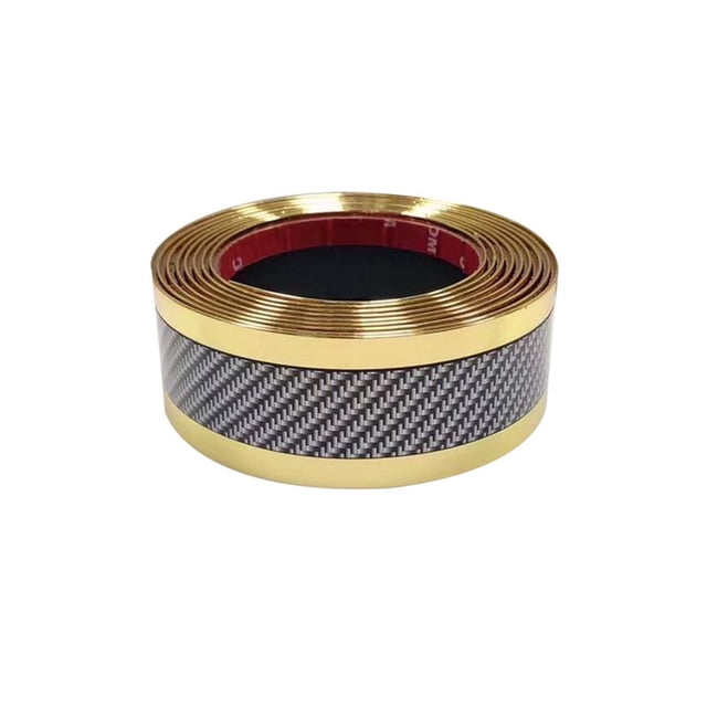 Rewenti Car Sticker Carbon Fiber Rubber DIY Door Sill Protector Guard Strip 3x100cm