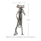thumbnail image 2 of Música Gato Escultura de metal Estatua de hierro Artesanía hecha a mano, 2 of 4