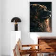 thumbnail image 5 of Hudo Leonberger Dog on Space Poster Art - Leonberger Dog Canvas Wall Art - Cute Bathroom Decor - Black Dog Bathroom Decor, 5 of 5