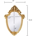 thumbnail image 3 of 11.6 x 9 Inch Very Small Decorative Wall Mirror Gold Shield Shape(gold), 3 of 7