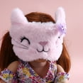 thumbnail image 3 of dianhelloya Sleep Mask for Kids Girls Sleep Cover Effective Portable Lightweight Bowknot Tie Cat Plush Eyes Blindfold for Children, 3 of 5