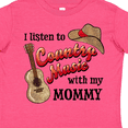 thumbnail image 4 of Inktastic I Listen to Country Music with My Mommy with Guitar and Hat Boys or Girls Toddler T-Shirt, 4 of 5