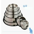 thumbnail image 2 of Stainless Steel Dog Bowl with Rubber Base for Food and Water, Pet Food Container, Perfect for Small to Medium Dogs or Cats (2 Pack), 2 of 8