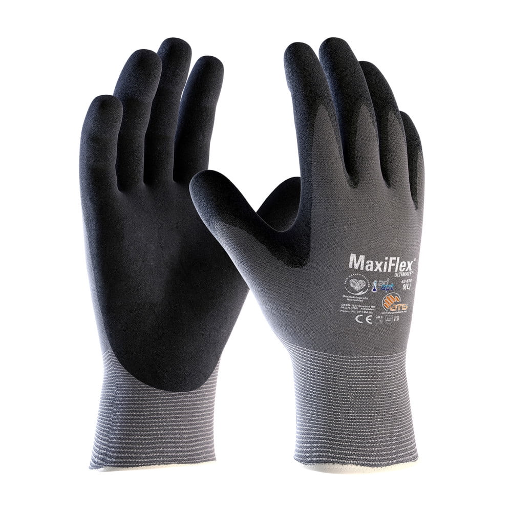 Protective Industrial Products Gloves Gray Maxiflex Ultimate Ad-Apt ...