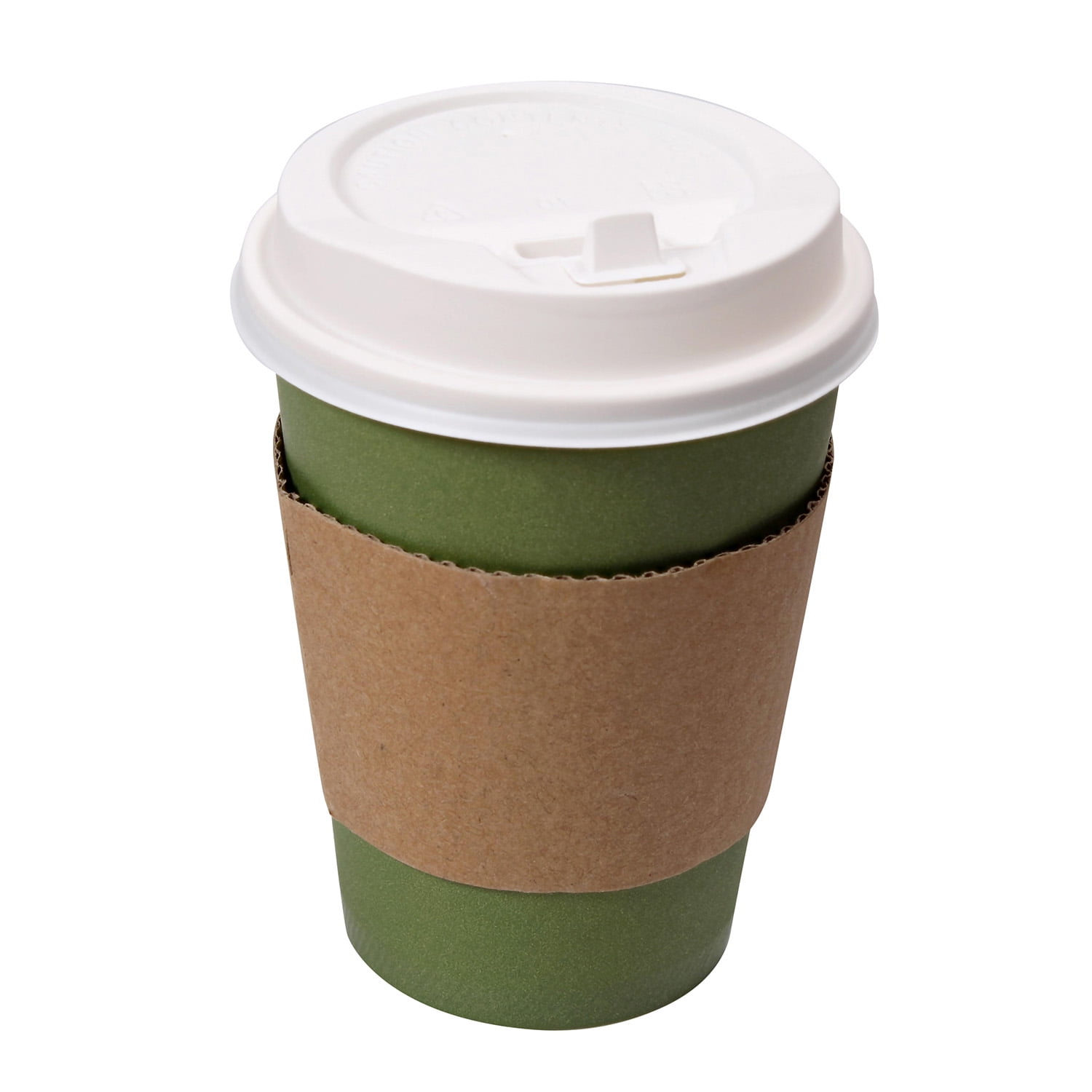 Lot45 12 Ounce Disposable Coffee Cups with Lids and ...