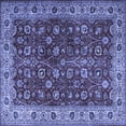 thumbnail image 1 of Ahgly Company Machine Washable Indoor Square Persian Blue Traditional Area Rugs, 8' Square, 1 of 4