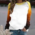 thumbnail image 5 of Women's Printed Raglan Sleeve Pullover Top Casual Long Sleeve Round Neck Blouse Loose Fit Everyday Comfort Spring Summer Style, 5 of 5