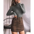 thumbnail image 2 of Xishao Women's Mock Neck/Turtle Neck Long Sleeve Modal Bodysuit Jumpsuit Xishao ropa, 2 of 2