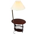 thumbnail image 2 of ORE International TH-2000CH Brass Floor Lamp End Table Magazine Rack Combination, 2 of 2