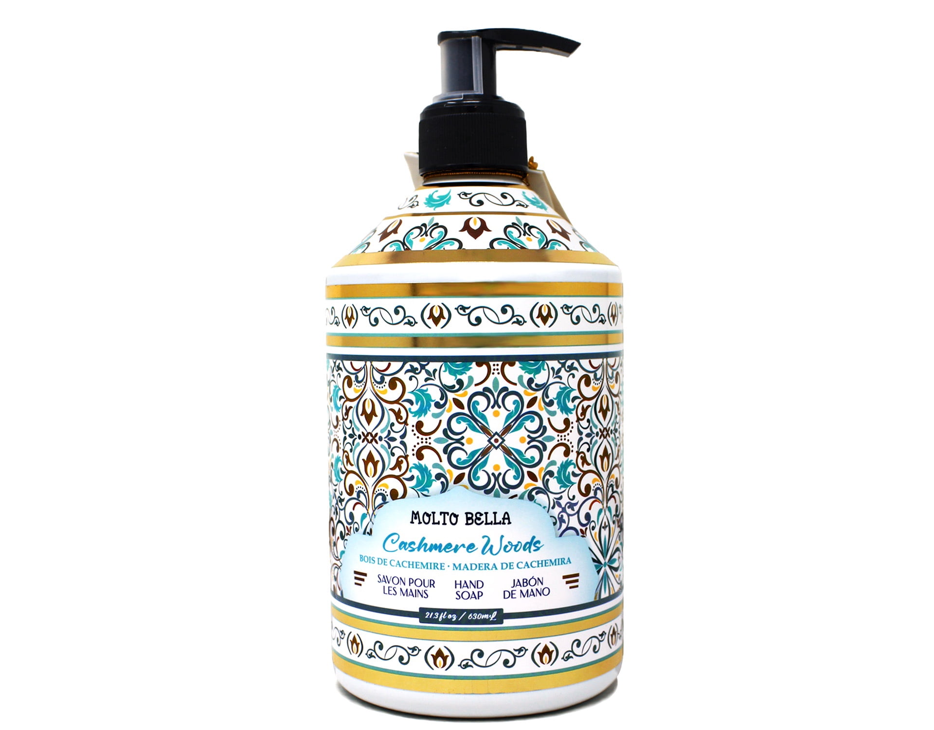 Molto Bella Hand Soap, Cashmere Woods, 21.3 fl oz Pump Bottle 2 Pack