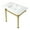 White / Brushed Brass, variant on Kingston Brass KVPB37224Q1 Monarch 37" Ceramic Console Sink with Stainless Steel Legs (4-Inch, 3-Hole), White/Polished Chrome
