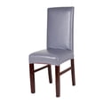 thumbnail image 1 of Fundas para sillas de comedor Billuyoard Protector de silla con funda para silla de comedor de PU Conjuntos de muebles de sala de estar gris, 1 of 6