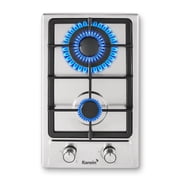 Ranein 12-Inch Gas Cooktops in Stainless Steel with 2 Burners