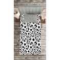 thumbnail image 3 of Ambesonne Soccer Quilted Bedspread Set 2 Pcs, Monochrome Balls Sport Theme, Twin Size, White Black, 3 of 3
