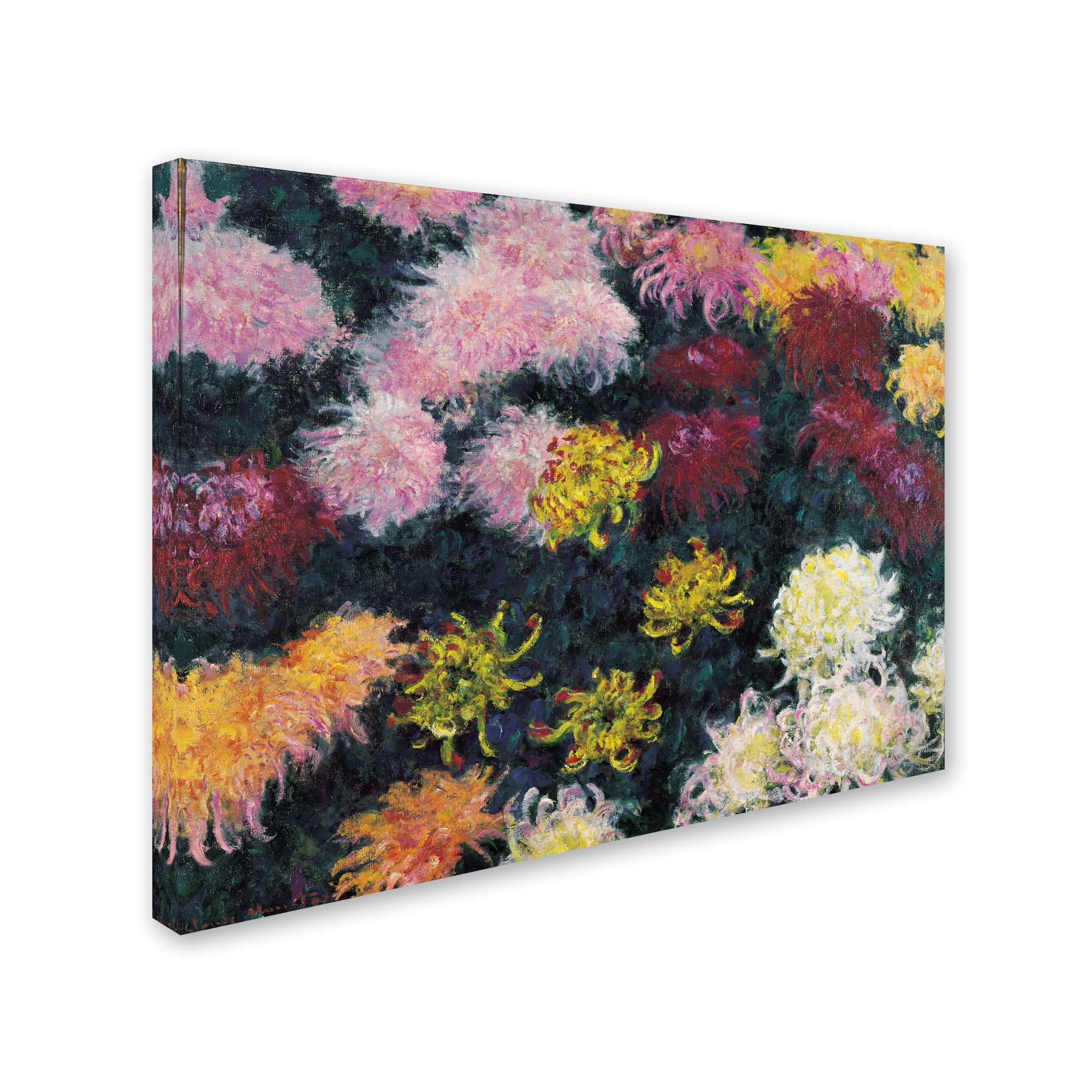 Trademark Fine Art 'Chrysanthemum' Canvas Art by Claude Monet