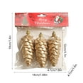 thumbnail image 3 of Adorno Navideño de Plástico Dorado para Árbol de Navidad | Colgante Dorado para Fiestas | Escena Navideña Ligera de 19,4 X 18,1 X 4,6 Cm | Decoración Festiva | Adorno de Escritorio para Navidad, Cump, 3 of 6