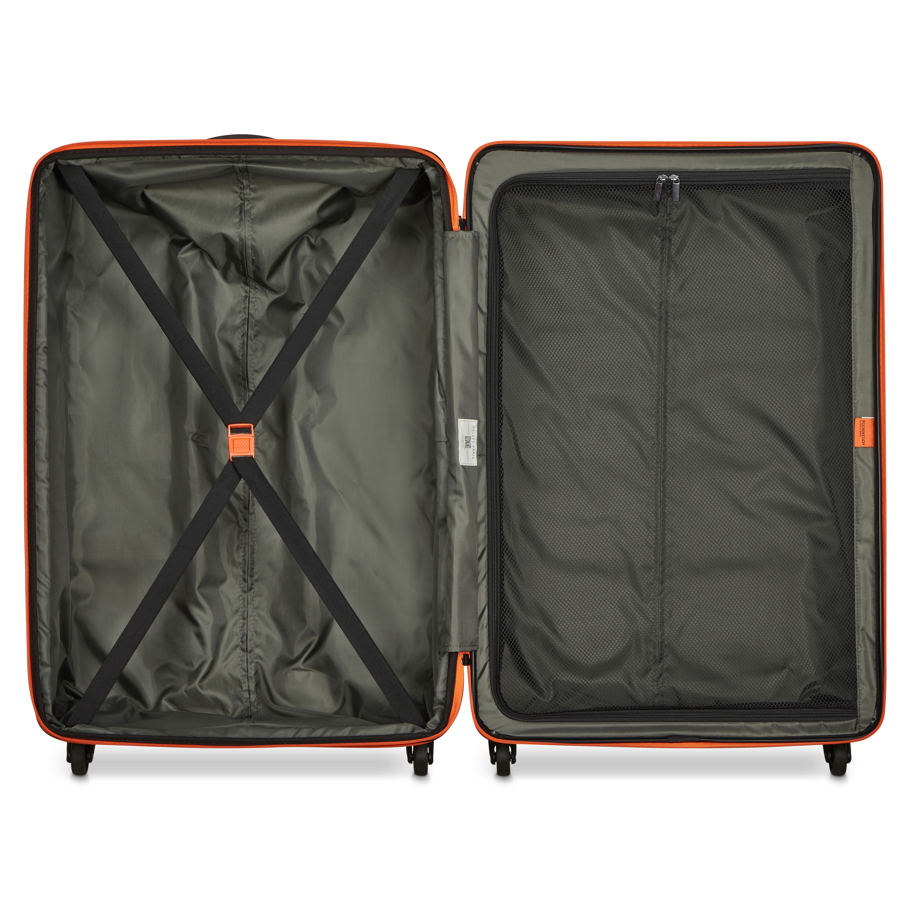 Securitech by Delsey, Slash 28" Checked Expandable Spinner Luggage, White