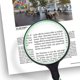 thumbnail image 2 of Large Magnifying Glass 10x Handheld Reading Magnifier For Seniors & Kids - 100mm 4inches Real Glass Magnifying Lens, 2 of 3