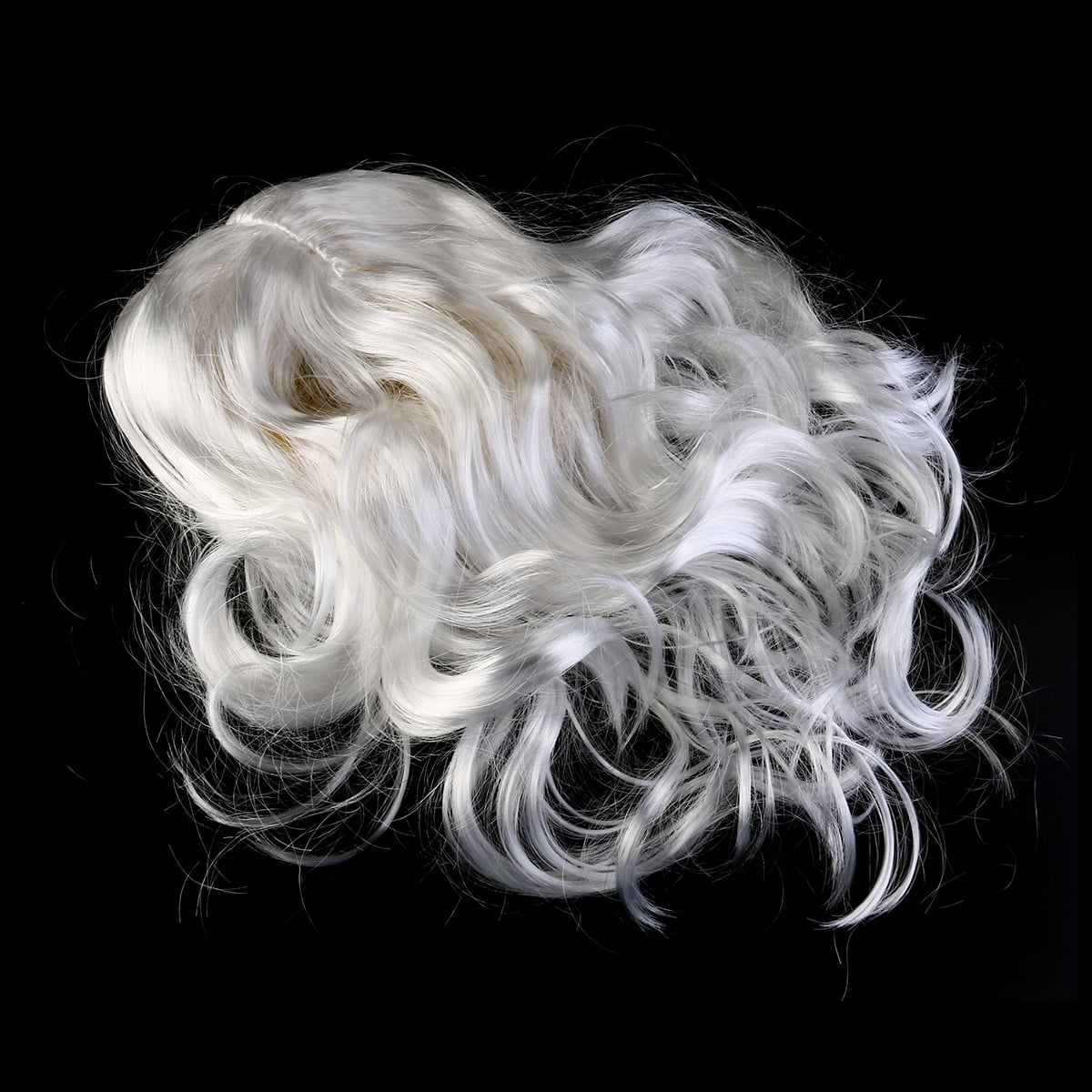 BESPORTBLE Deluxe White Santa Fancy Dress Costume Wizard Wig and Beard Set Christmas Halloween