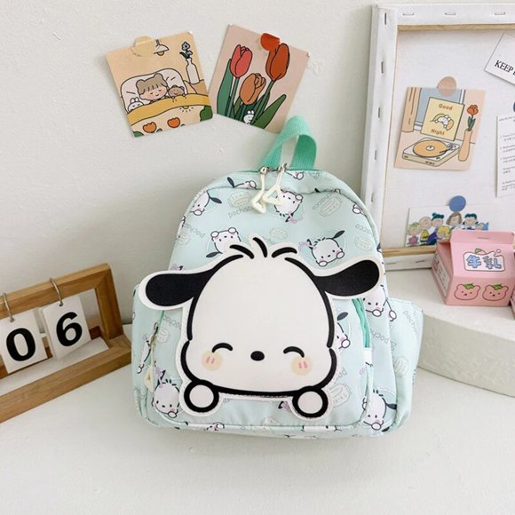 Sanrio Sac d'École pour Enfants Sac à Dos Hello Kitty Kuromi Cinnamoroll en Tissu Oxford Imprimé Sac à Dos pour Fille de Maternelle Fournitures Scolaires