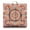 Harmony Mandala Pi, variant on Tropical Plant Floor Pillow&nbsp;– 22x22 Inch Large Cushion, Dutch Velvet, Jungle Leaves Pattern (Bold & Natural)