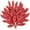 Red, variant on Zukuco 20 Pieces Red Glittered Artificial Leaf Spray Picks 12" Tall for Christmas Winter Wedding Wreath Tree Floral Arrangment Vase Bouquets Table Centerpieces Decoration