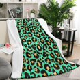 thumbnail image 2 of Leopard Print Flannel Fleece Throw Blanket for Adults - Lightweight and Soft Cheetah Blanket for Bed Sofa Couch - Blanket for all Seasons - 50x60 inches Brown Leopard, 2 of 5