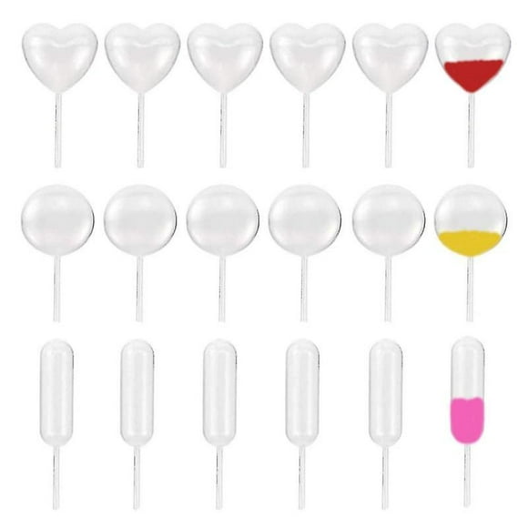 150 Pcs Dessert Juice Straw Dropper Flow Heart Clip Jam Straw Burette Dessert Kitchen