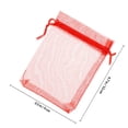 thumbnail image 2 of Greenadscape 100Ud Bolsas Pequeñas De Organza Rojas Para Envoltura De Regalo Con Y Ligero, 2 of 6