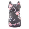 thumbnail image 2 of Yawrut Maternity Tank Tops Sleeveless Ruched Basic Tops Maternity Shirt Vest Mama Clothes, 2 of 6