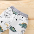 thumbnail image 4 of Toddler Baby Girl Sets 2 Piece Outfits Toddler Kids Baby Dinosaur Stripe Printed Hooded Sweater + Printed Pants Suit For Every Holiday Legging Set 2, 4 of 8