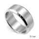 thumbnail image 2 of Anillo de acero inoxidable con banda de titanio, plata, oro negro, talla 8 a 11 para hombre Wedding.yt, 2 of 3