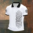 thumbnail image 2 of CONROSES Mens Short Sleeve Polo Shirts Viking Mythology Graphic Y2K Collared Polo Shirt for Men Casual Golf Shirts, 2 of 3