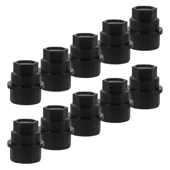 HOMEMAXS 10pcs Black Plastic Wheel Lug Nut Cap Covers for Protection Use Stylish Car Exterior Accessories