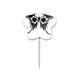thumbnail image 1 of Alas de mariposa con flores estilo chino Selección de pastelitos Star lable Flag en palillos de dientes, 1 of 3