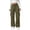 Army Green -BN14, variant on Parachute Cargo Pants Women Elastic Waisted Quick Dry Lightweight Baggy Hiking Pants with Pockets Water Resistant Khaki 2XL