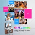 thumbnail image 6 of Yhaizhuy 32GB Mini Thumb Digital Camera,180° Flip Screen,1.47" Ips Flip Screen Retro Ultra-Portable Keychain Digital Camera,Brown, 6 of 9