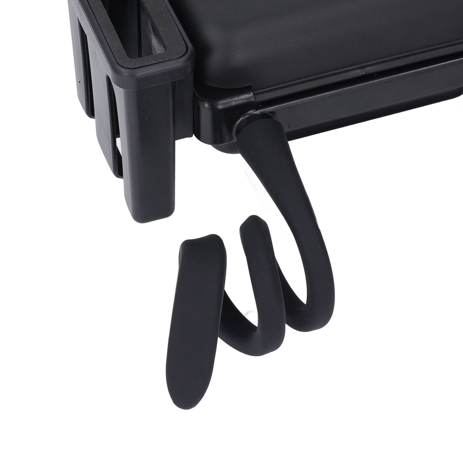 YAHHU Universal Stroller Snack Tray with Cup Holder Multifunctional Portable Plastic Attachment for Baby Toddler Travel Accessories Black Compatible with Most Stroller Bumper Bars