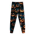 thumbnail image 6 of NOEGOEU Kids Boys Girls Halloween Pajamas Long Sleeve Top and Pants Sleepwear Set 2-9Y (Black,4-5 Years), 6 of 7
