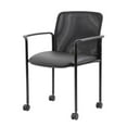 thumbnail image 4 of Boss Office Products Mesh Guest Chair with Casters in Black, 4 of 8
