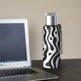 thumbnail image 5 of 20 Oz Black Modern Art Geometric Coffee Tumbler Double Wall Insulated Stainless Steel Water Bottle | Metal Reusable Thermoses Flask with Cup Cap | Leak & Sweat Proof with Anti-Dust Lid, 5 of 7