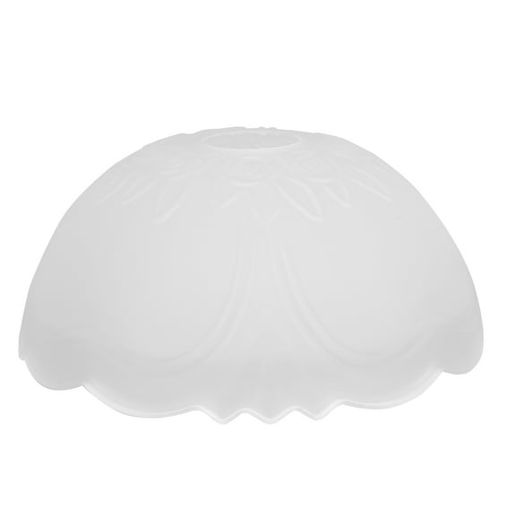 HOMEMAXS Light Frosted Glass Lampshade Replacement Lampshade 20x9cm White