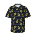 thumbnail image 2 of Xecao Avocado print Hawaiian shirt - a stylish short-sleeve button-down for men, perfect for casual beach and tropical outings., 2 of 9