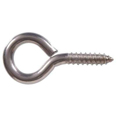 - Hillman Stainless Steel Large Eye Screw Eye Bolt, Length 2.63