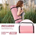 thumbnail image 4 of Fitvids 1/2-Inch Thick High Density Exercise Yoga Mat with Carrying Strap, Pale Pink, 4 of 6